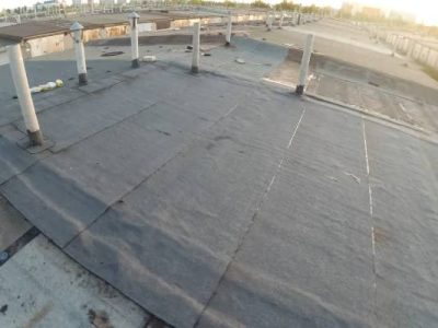 Flat Roof Coating Installation